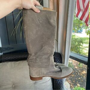 Rag & Bone leather made in Italy suede knee high riding boot